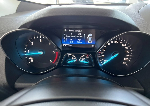 Ford Kuga cena 62800 przebieg: 161000, rok produkcji 2019 z Miłakowo małe 529